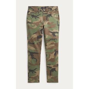 Polo Ralph Lauren Kids Camo Print Stretch Cotton Pants Green Brown Size 10 12